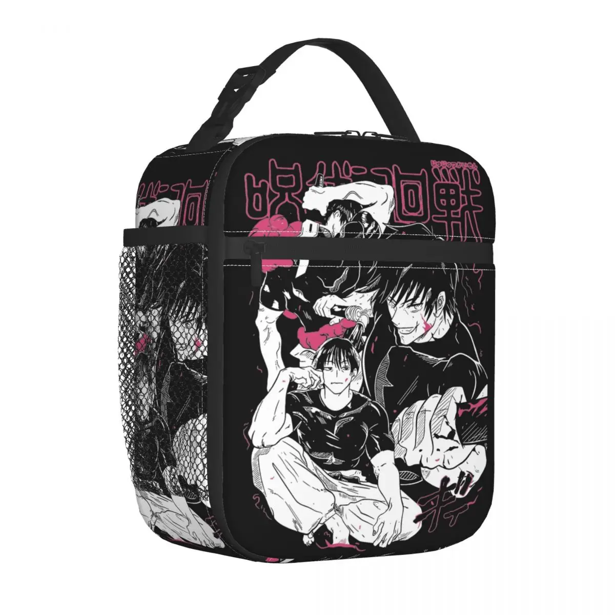 Toji Fushiguro JJK Anime Insulated Lunch Bags Thermal Bag Reusable Leakproof Tote Lunch Box Bento Pouch Beach Travel