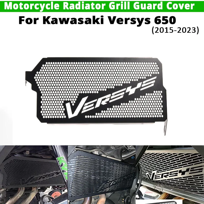 

For Kawasaki Versys 650 2015-2023 Motorcycle Radiator Grill Guard Cover Engine Cooling Protection Cover Slip on Kawasaki Versys