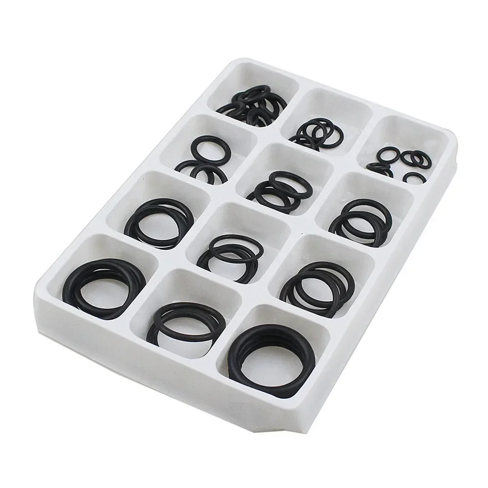 50PCS/LOT Rubber O Ring Black O-Ring Washer Seals Watertightness Assortment Different Size