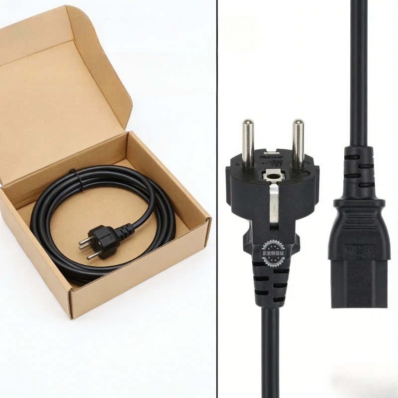 Europäischer Standard 3-Pin-Stecker Kabelanschluss 0,75/1,5 Quadratstromkabel Kupfer 16A EU-Kochfeldkabel CE-Zertifiziert Reines Wechselstromkabel