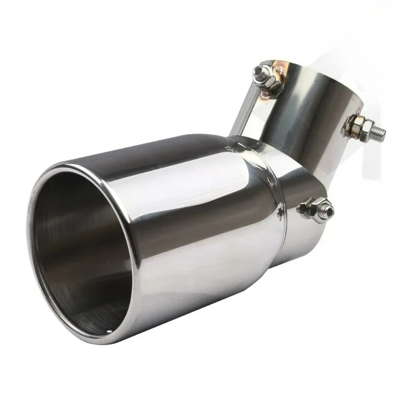 63-89mm Adjustable Stainless Steel Exhaust Tail Tips, Elbow Design Multi - Directional Adjustment, Exhaust Muffler Tail Nozzles