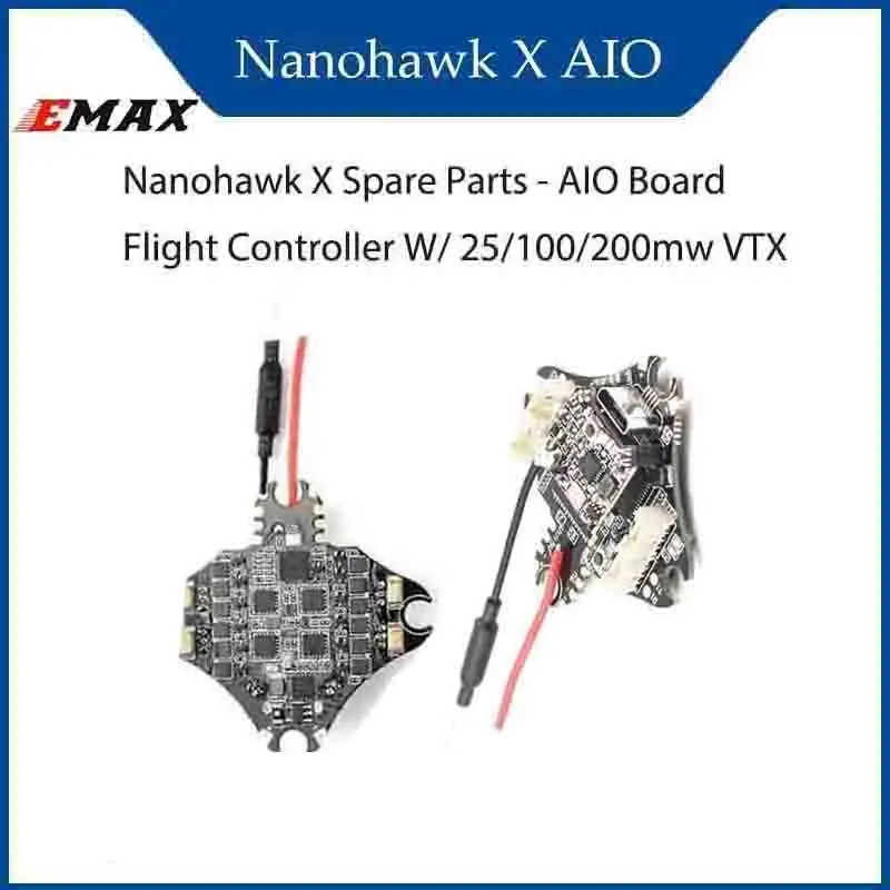 

EMAX W/ 25/100/200mw VTX For FPV Racing Drone Airplane Quadcopter RC Nanohawk X Spare Parts - AIO Board Flight Controller New