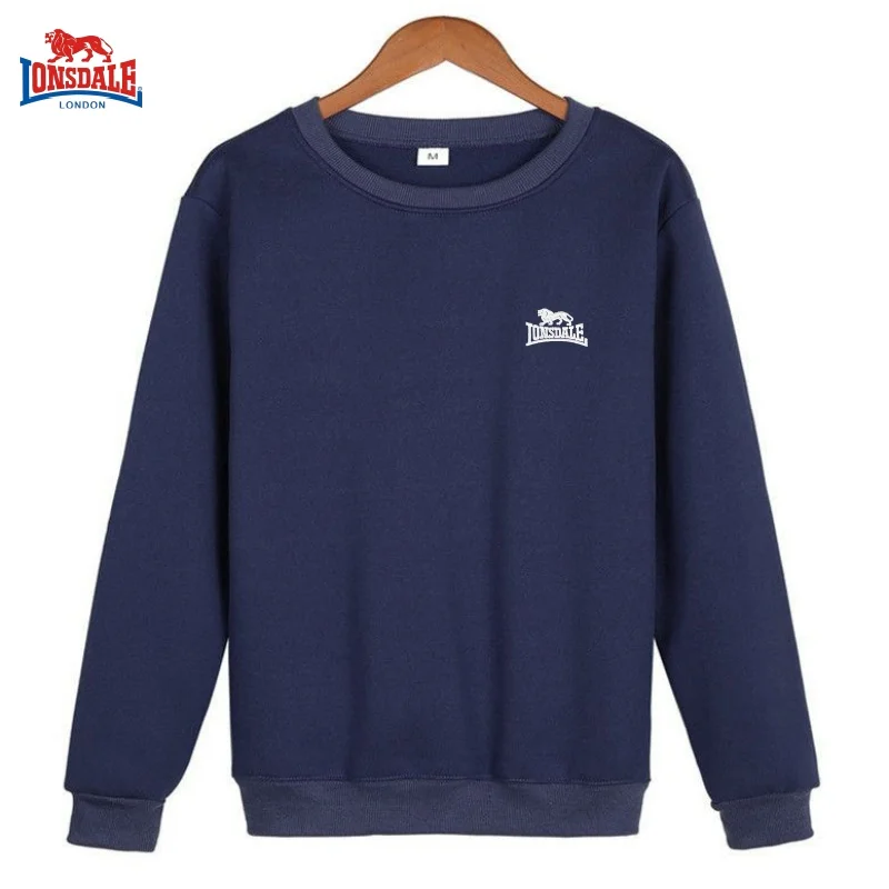 

New men's high-quality 100% pure cotton warm round neck long sleeved T-shirt for autumn and winter fashion casual versatile top