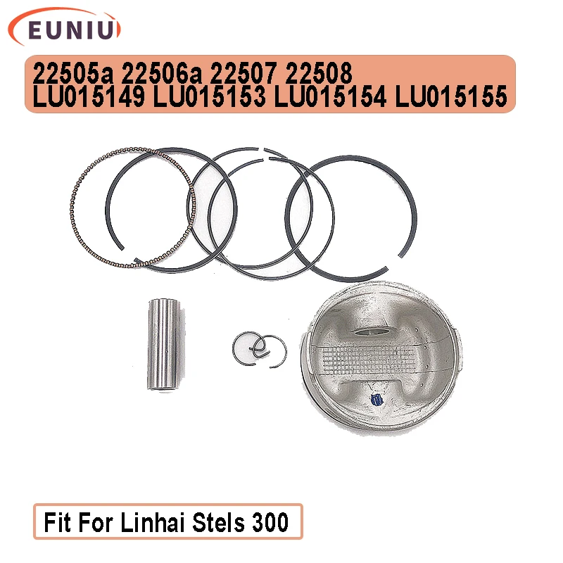 

Piston kit For Linhai Stels 300 ATV UTV GO KART Repair Parts Linhai code 22505a 22506a LU015149 LU015153 LU015154 LU015155