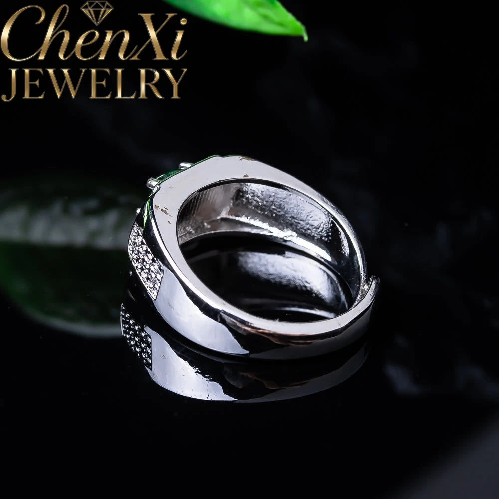 High Translucent Bright Green Grade A Jadeite Cabochon Ring Natural Myanmar Jade Gem Ornament Best Exquisite Elegant Charms Gift