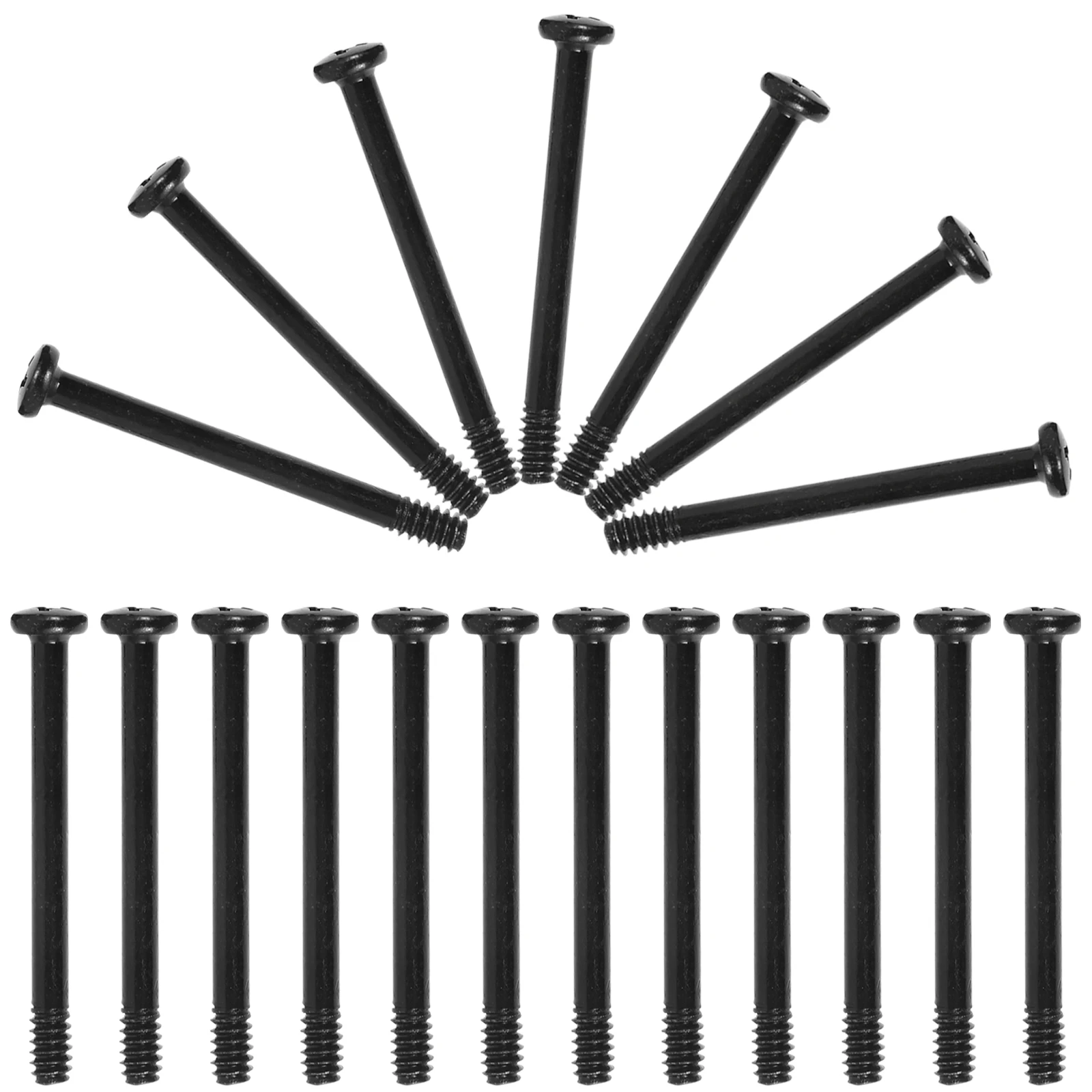 

50pcs Computer Fan Screws 34mm Long Metal Cooling Fan Mounting Screws for PC Case DIY Builder Desktop Power Supply