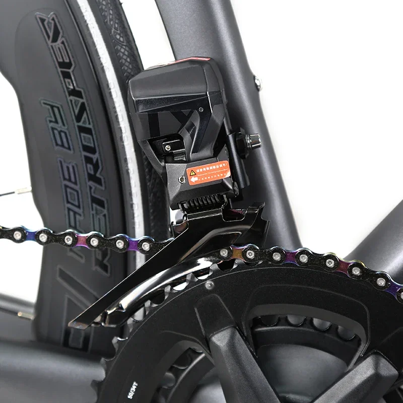 تويتر تورنادو ألتيميت EDS TX7100 ناقل الحركة الإلكتروني 24 سرعة، كابل داخلي، دراجة طريق من ألياف الكربون، فرامل قرص الزيت الهيدروليكي #6