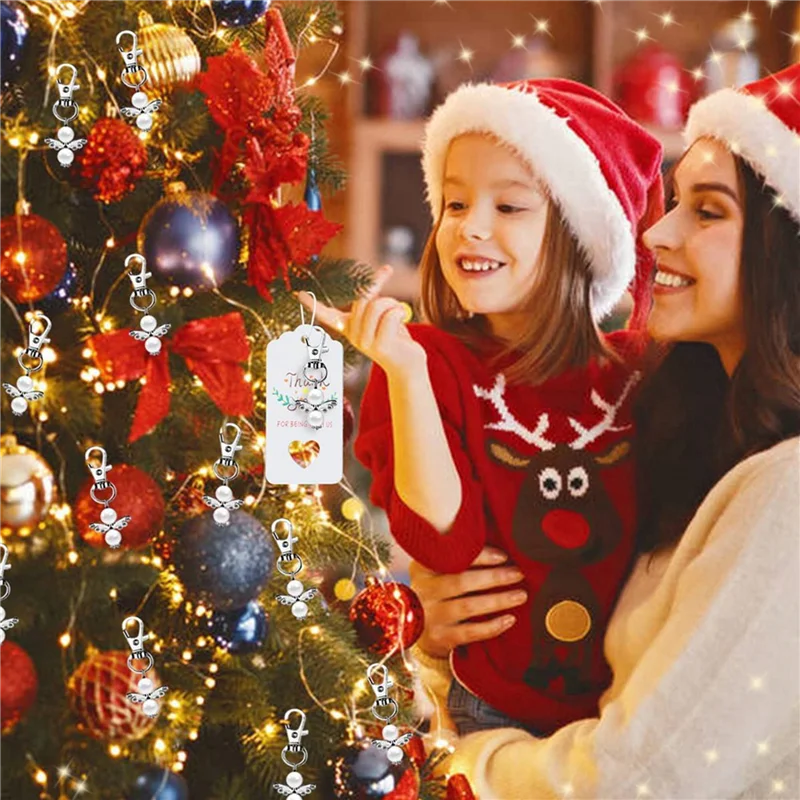 

ABAH-Guardian Angel Keyring,80Pcs Party Favours Christening Wedding For Communion Confirmation Keyring Girls Thank You Gift