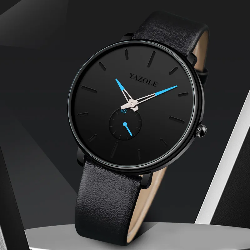 UTHAI BK129 Minimalist Design Blue Pointer Men's Watch Casual Fashion Versatile Waterproof Glow Quartz Watch For Men