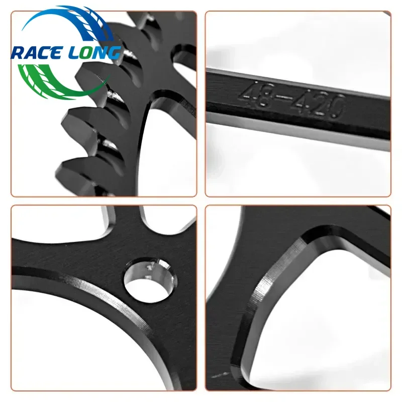 For Surron Light Bee S X Sprocket 48T 52T 54T 58T 64T Tooth Plate Wheel Sur Ron Accessories for Segway X160 X260 Motorcycle image 2