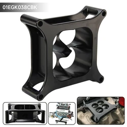 2 inch T6 Aluminum Black 4150 CNC Machined Carburetor Spacer Square Bore 4 Port For Chevy GM LSX Chevrolet Ford 302 SBC