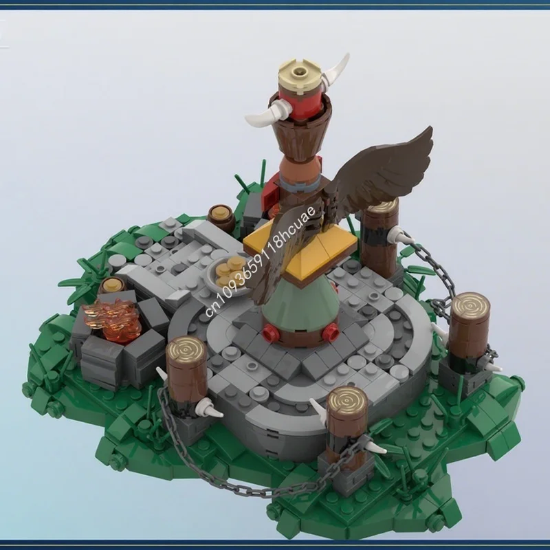 

447pcs MOC Wow Fantasy Orc S Tauren Totem Castleed Model Building Blocks Assemble DIY Christmas Gift Idea Education Toys Brick