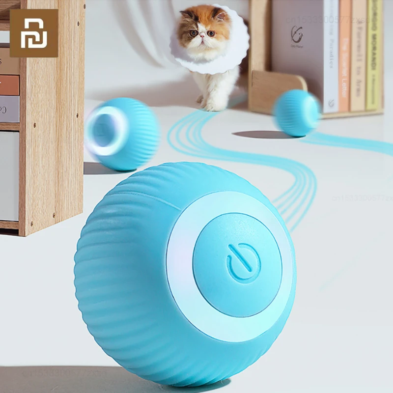 Youpin Smart Electronic Interactive Cat Toy Ball Indoors Automatic Rolling Magic Ball Accessories Pets Toys Cat Interactive Game