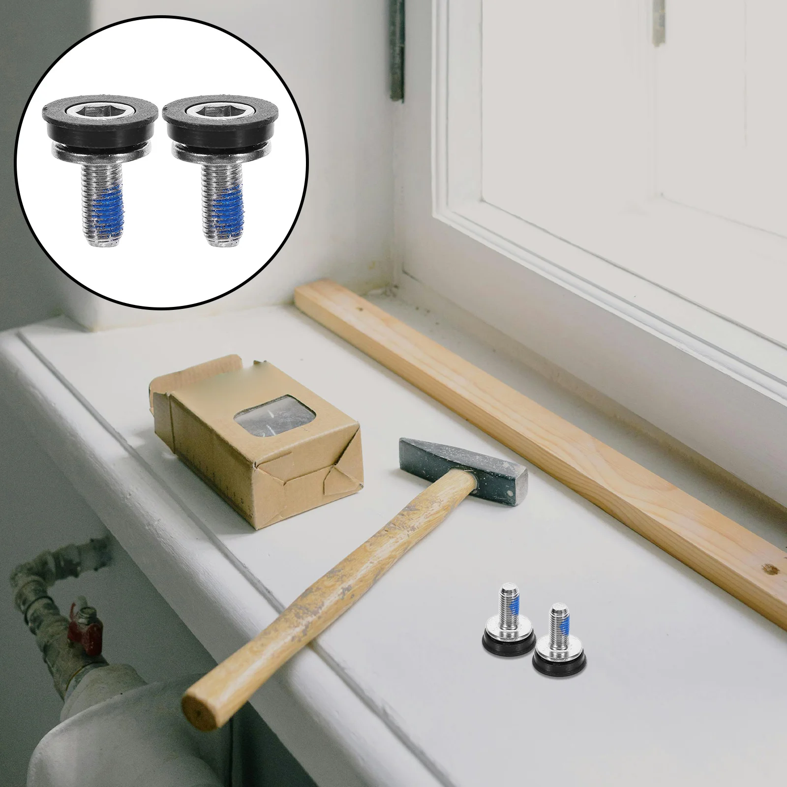 

10Pcs Bicycle Bottom Bracket Components Steel Crank Arm Screws Waterproof Fixing Bolts for Mountain Bike Road Bike Crankset