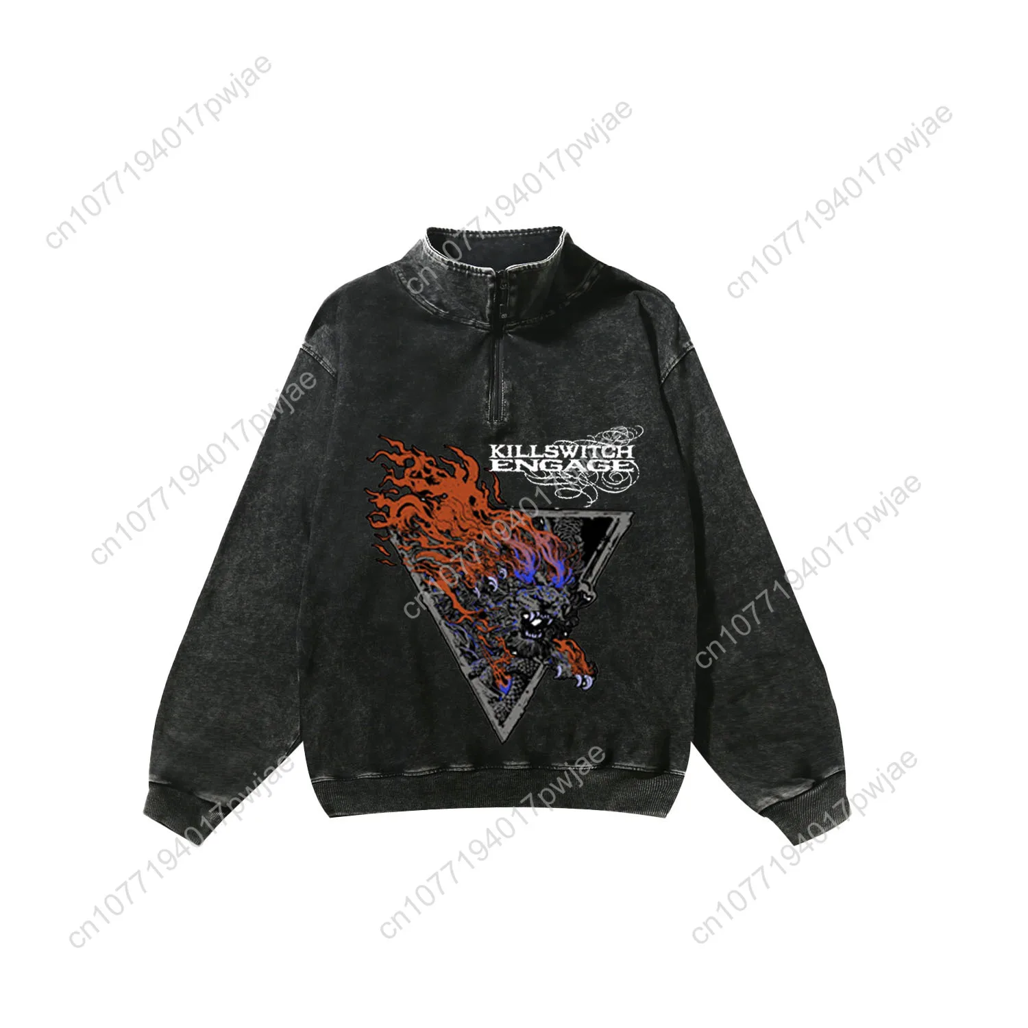 Killswitchs Engages Band Custom Retro Sweatshirt Mans Womans Half Zipper Vintage Sweat Shirt Photo Custom Made Tops