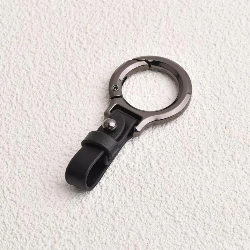 Leder Auto Schlüsselanhänger Anhänger Schlüsselanhänger Kette hängen Männer Frauen Geschenk universell langlebig Metall Ring kreative Schlüsselanhänger Auto Styling – Detail 11