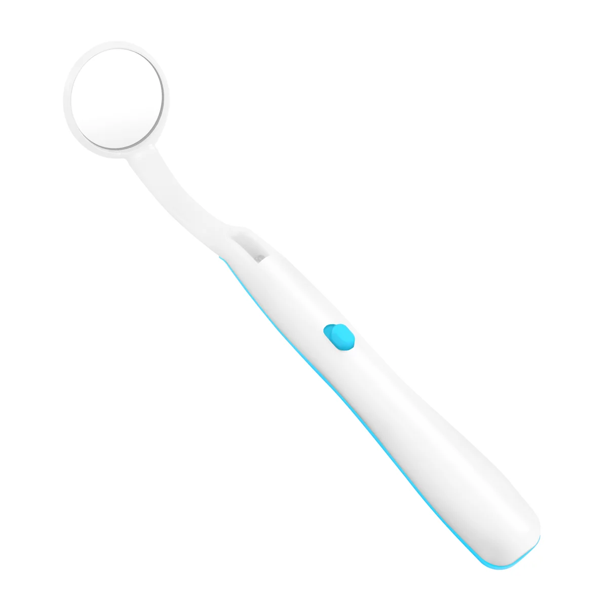 Novo 1 pc led luz dentes espelho dental oral super brilhante boca espelho iluminado ferramenta de cuidados com os dentes máquina de higiene oral azul