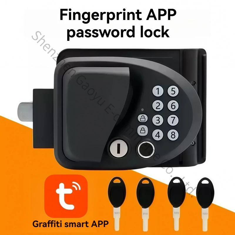 RV Door Lock RV Fingerprint Password Lock Middle Door Door Remote Control Smart Lock