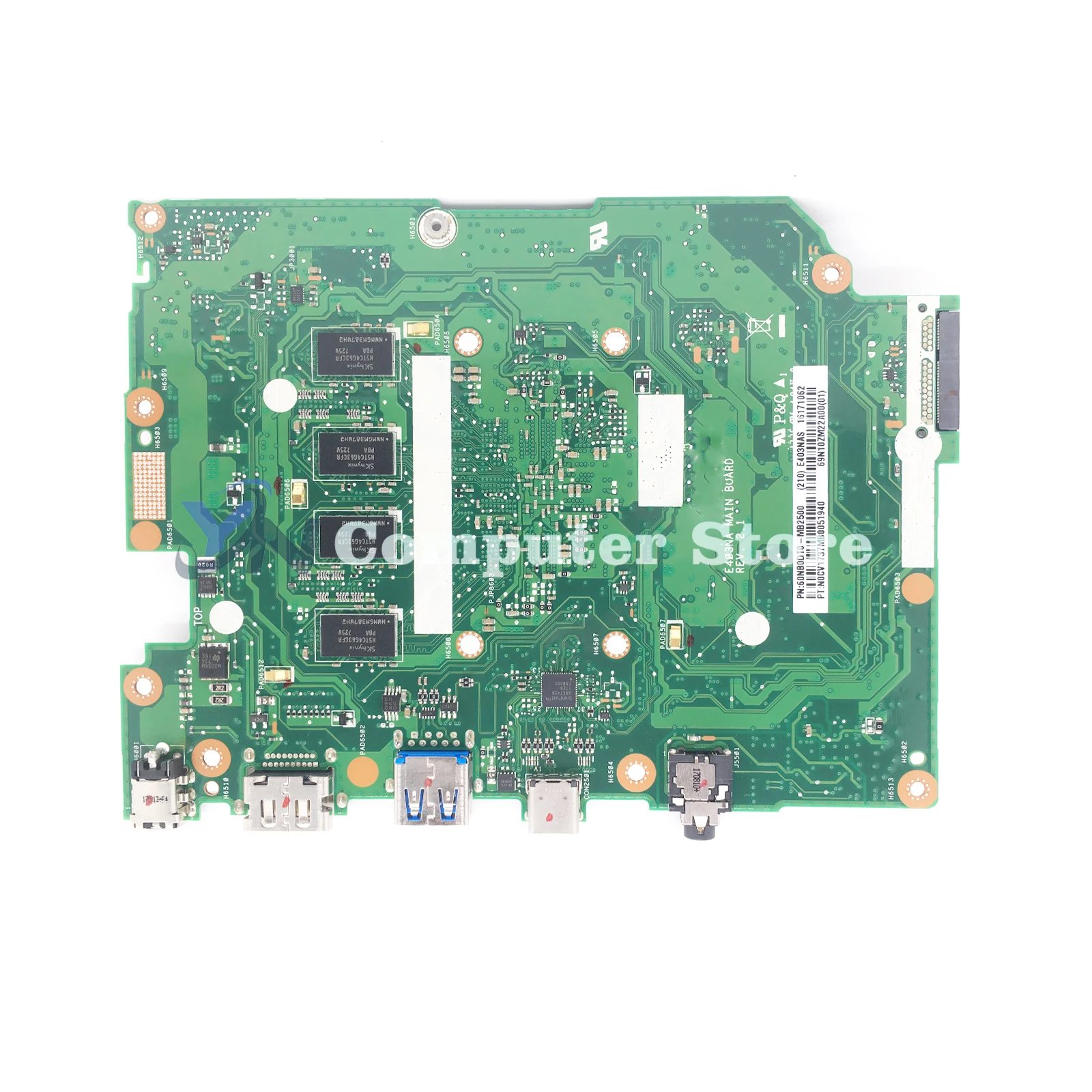 Imagem -02 - Placa-mãe Portátil para Asus E403na E403n E403n Cpu N4200 4gb Ram Emmc _ 64g 128g-ssd Notebook Mainboard