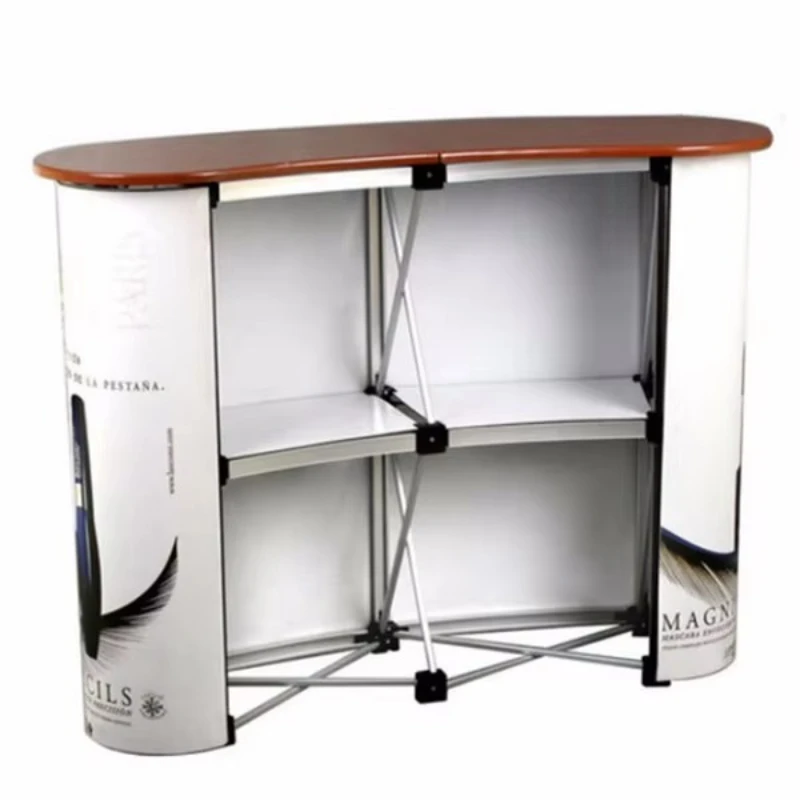 

Design custom printing pop-up folding PVC promotion table
