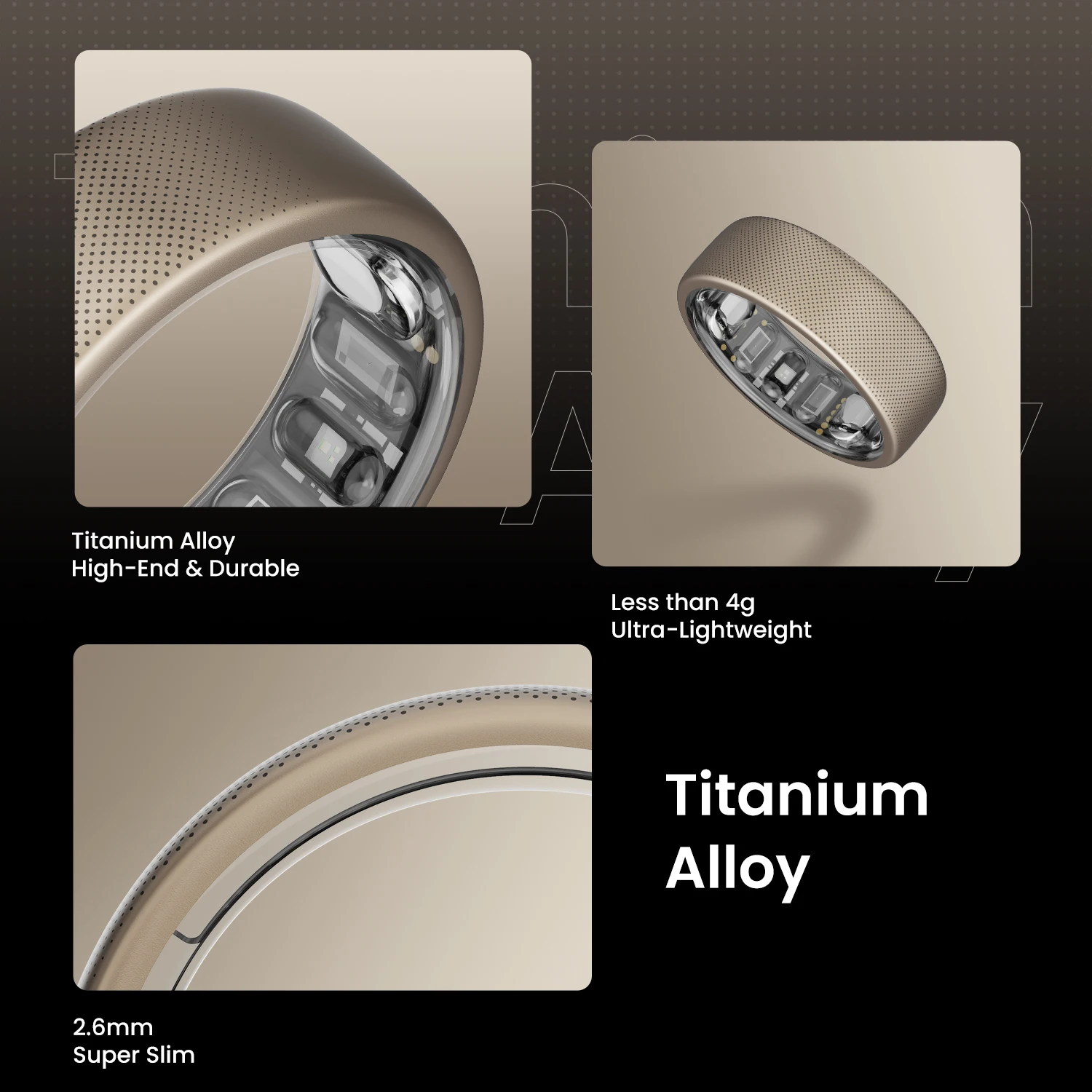 Amazfit Helio Ring 30m Freediving Support Stainless Steel & Mud-resistant Design Route Navigation 2.6mm  Super Slim  Readiness