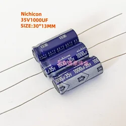 5pcs  35V1000UF Nichicon / SAMWHA  Axial Electrolytic Capacitor VX Series 1000UF/35V