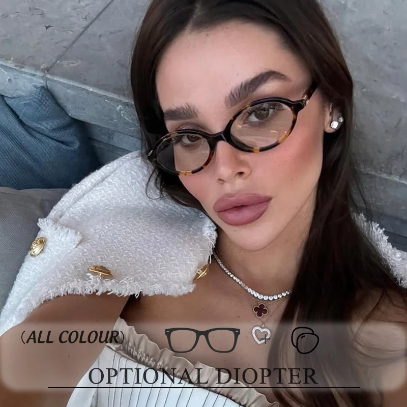 

ARVIN Retro Oval Myopia Glasses Women Female Sweet Cool Eyewear Trend Small Frame Transparent Prescription Eyeglasses