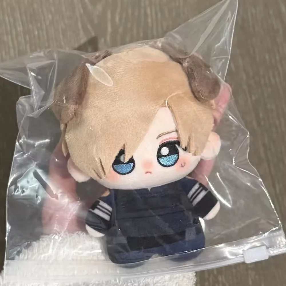 Game Leon Scott Kennedy Cosplay Keychain Cute Plush Stuffed Cotton Doll Backpack Pendant Keyring Collect Decoration