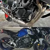 MT-09 V3 FZ-09 2021-2023 オートバイの排気管車両全体エスケープ修理されたフロントミッドエキゾーストマフラーリンクパイプ 6