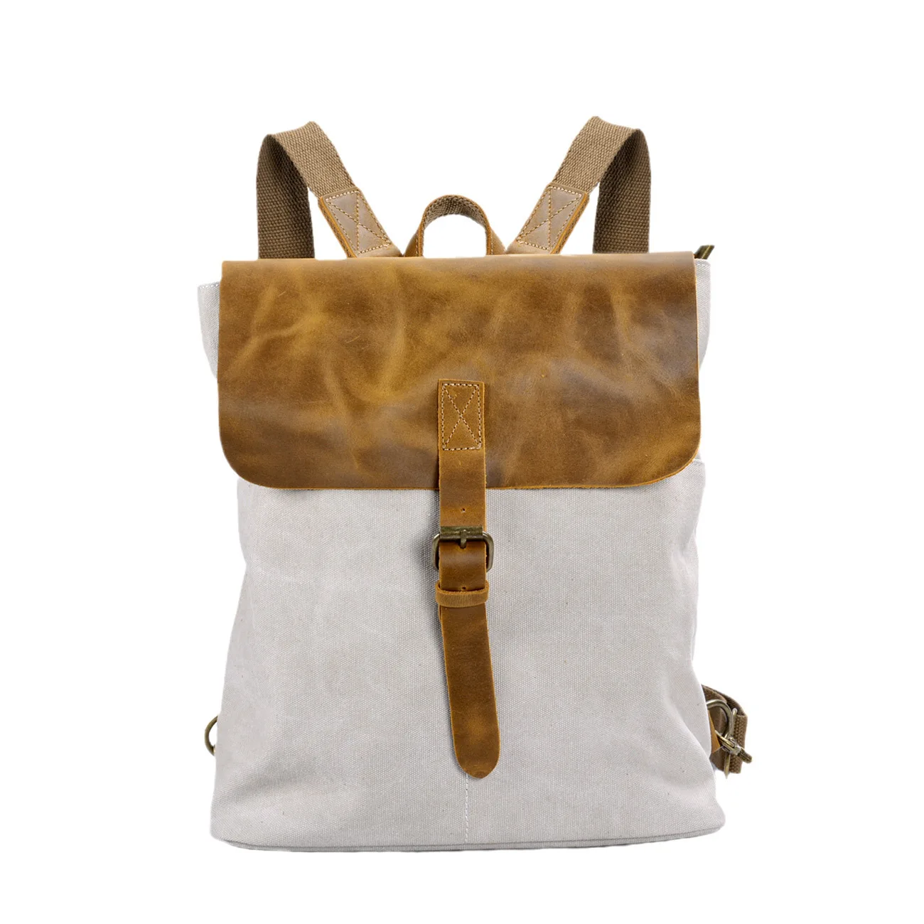 sac-a-dos-decontracte-en-toile-et-cuir-pour-etudiantes-sac-a-bandouliere-pour-femmes-design-simple-style-coreen-retro-sac-en-coton-et-cuir-gris
