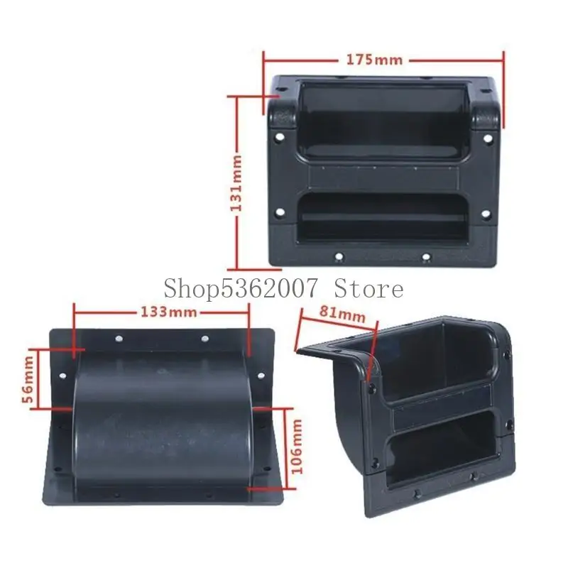 대형 스피커 용 강화 ABS 캐비닛 핸들 음악가를위한 사운드 장비 운반 솔루션 40JB