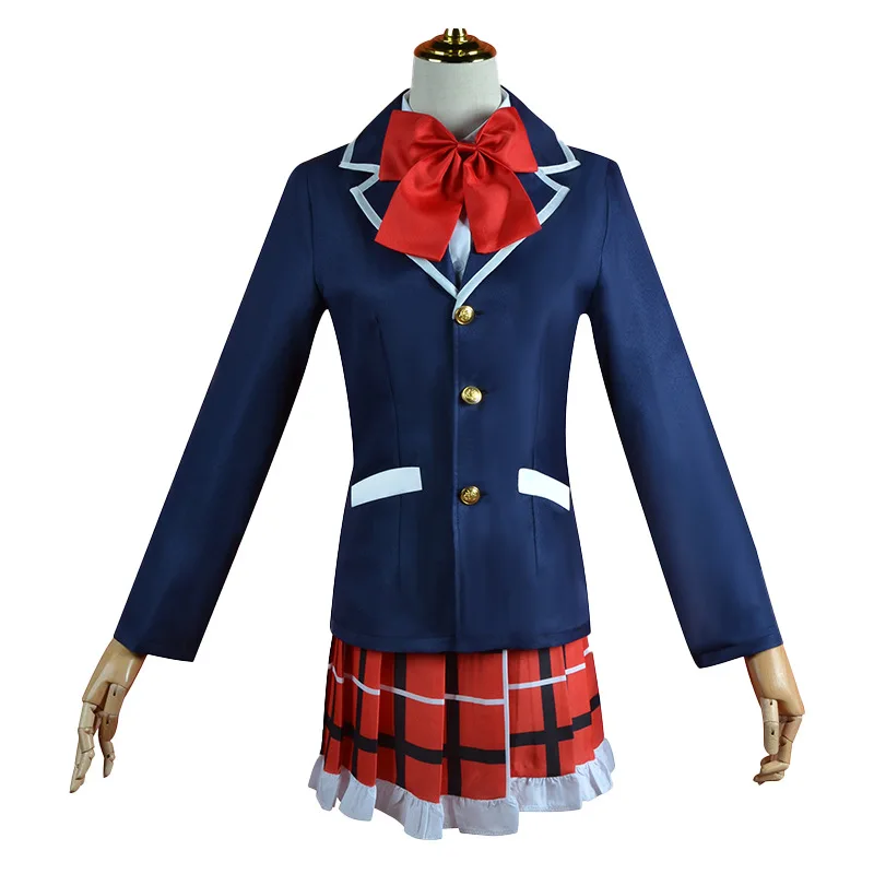 Anime Love Chunibyo e Outras Delírios Traje Cosplay para Mulheres, Takanashi Rikka, Dekomori Sanae, Saias, Uniforme, Halloween, Adulto