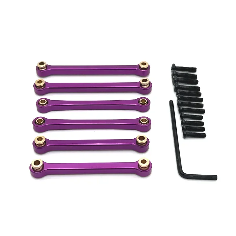 전면 및 후면 타이로드 WLtoys 용 스티어링 타이로드 144016 144018 액세서리 금속 업그레이드 부품 Rc 크롤러 자동차 트럭 버기