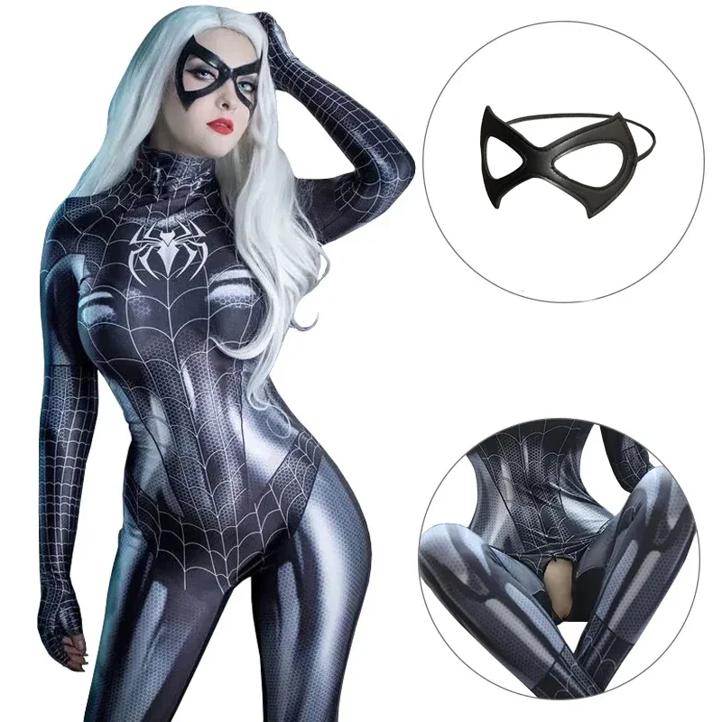 New cosplay costume female sexy suit color element black muscle Halloween bodysuit adults high-wasted sports jumpsuit