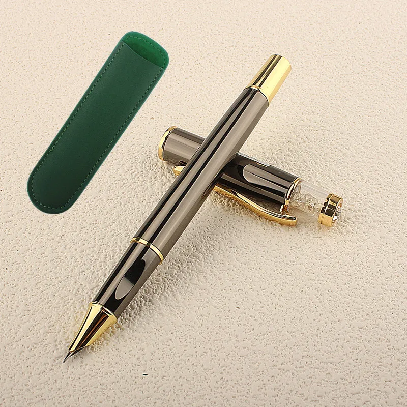 

BUSINESS PEN 839 Fountain Pen Ink Pen Spin Converter Filler EF F Nib Business Stationery Office School Supplies Pens