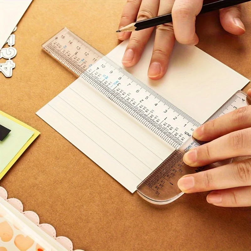 Precision 6 & 12 Acrylic T-Square Ruler – Perfect Alignment Tool for Crafting, Cardmaking, and Scrapbooking - view 6