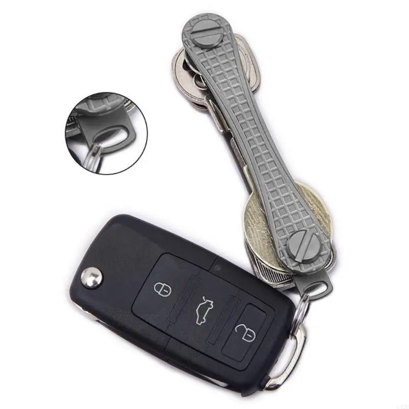 Titaniums Alloy Holder Keychain Organizers Storage Device Replacement Pocket-Sized Holder Easy to Use