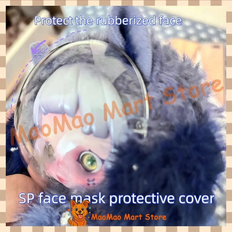 7cmAcrylic Face Cover For V1V2 Skullpanda Dolls High Transmittance Anti-Slip Protection Dust Cover Protective Scratch-Resistant