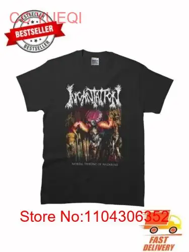 New Design Mortal Throne by Incantation Classic MAN WOMAN T-Shirt S to 5XL long or short sleeves