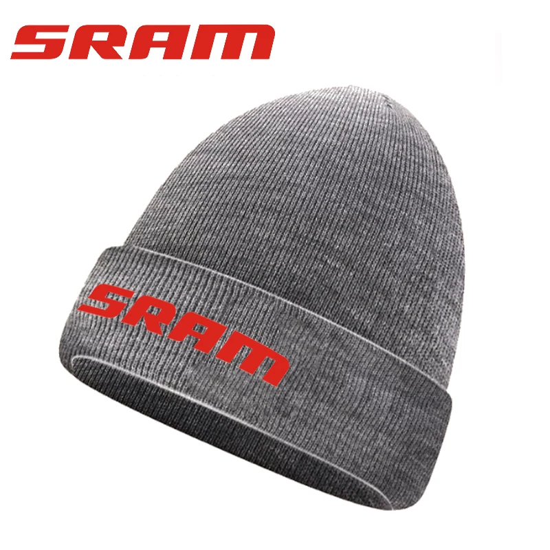 SRAM solid color versatile autumn and winter knitted hat European and American workwear men's and women's brimless hat