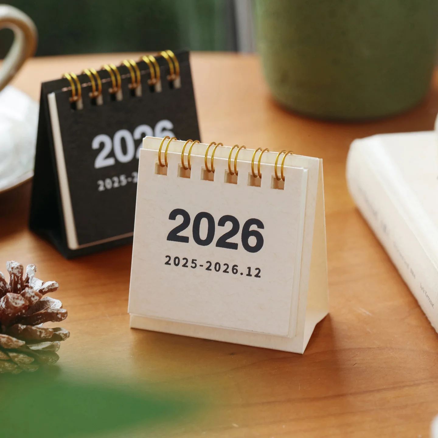 Мини-настольный календарь на 2026 год, настольный календарь для творческого планирования для школы, общежития, комнаты, украшения рабочего стола, офисных канцелярских принадлежностей