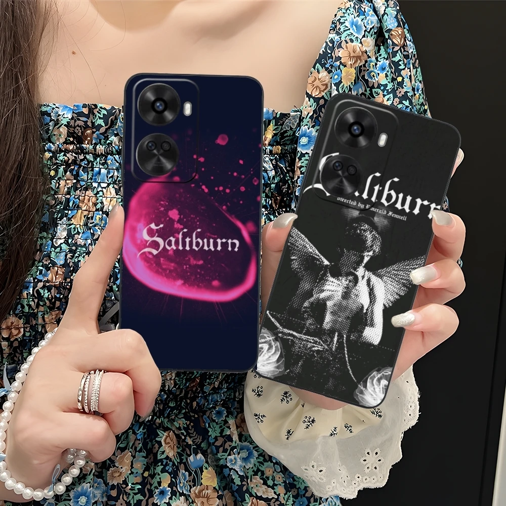 Saltburn Painting Mobile Cell Phone Case for Huawei Nova 12 11 10 9 8 7 Pro SE 5G Black Soft Phone Cover Shell