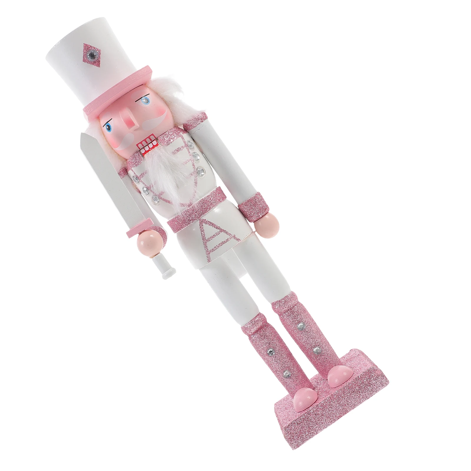 

Wooden Nutcracker Statue Home Decor Xmas Gift Wooden Nutcrackers Craft Wood Christmas Nutcrackers Nutcracker Desktop Figure Toy