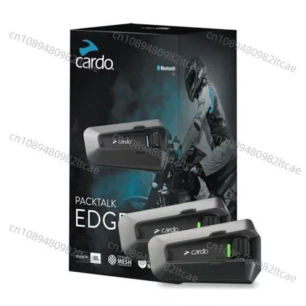 PACKTALK Edge Motorcycle Bluetooth Communication System Headset Intercom Dual Pack Black