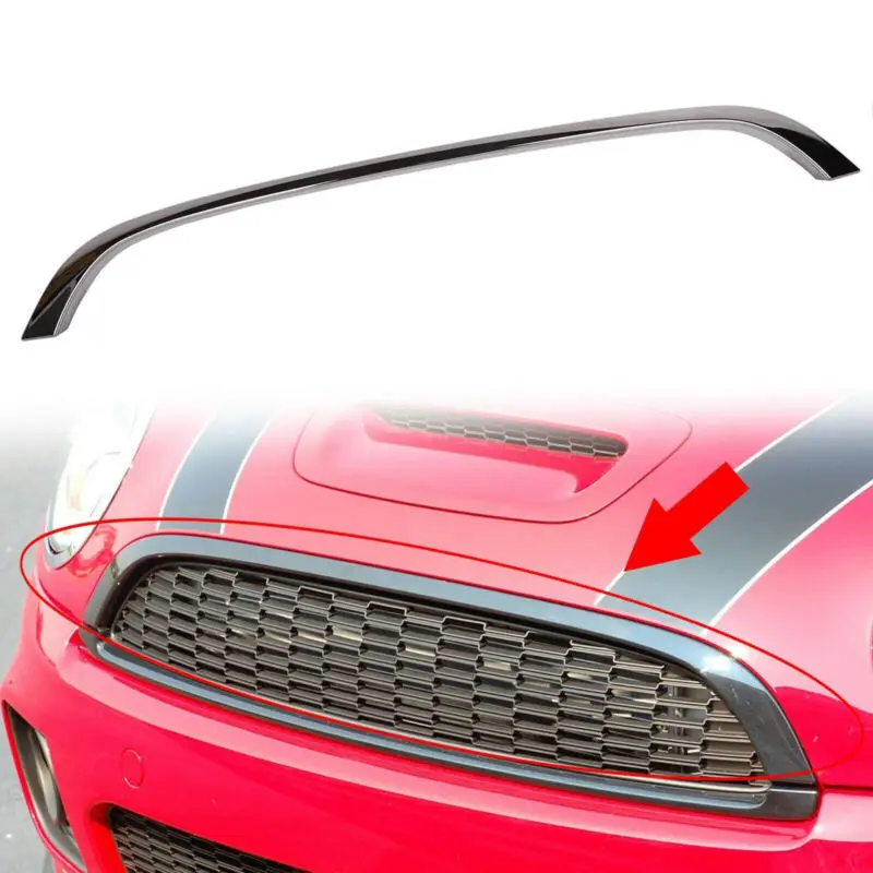 

Molding Chrome Front Grille Hood Trim For Mini Cooper R55 R56 R58 R59 2007-2015