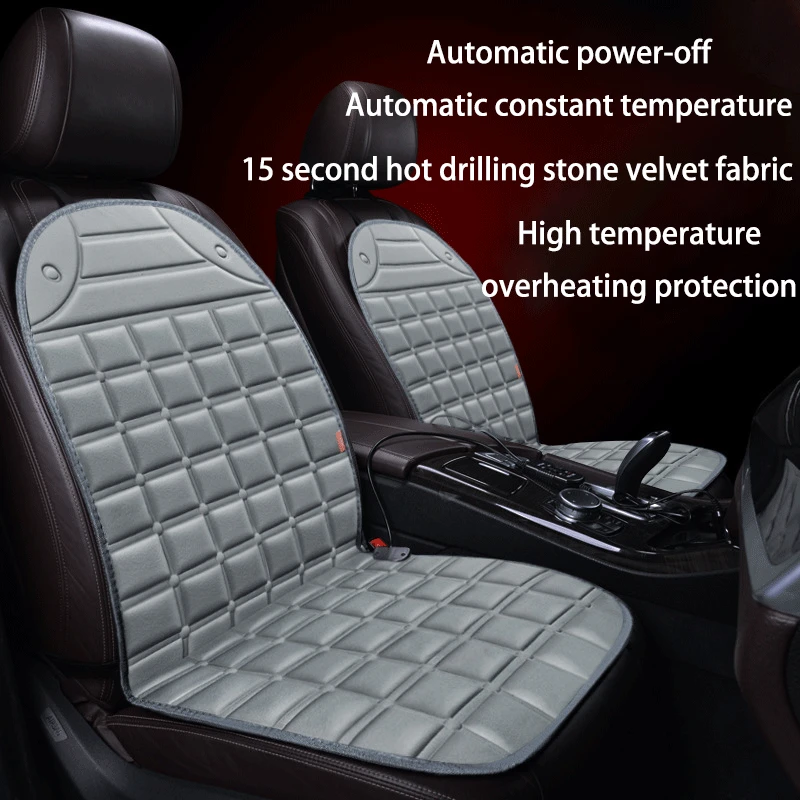 12V Heated Car Seat Cushion Cover Seat Heater Warmer Winter Household Cushion Car Driver Heated Seat Cushion Universal Cushion