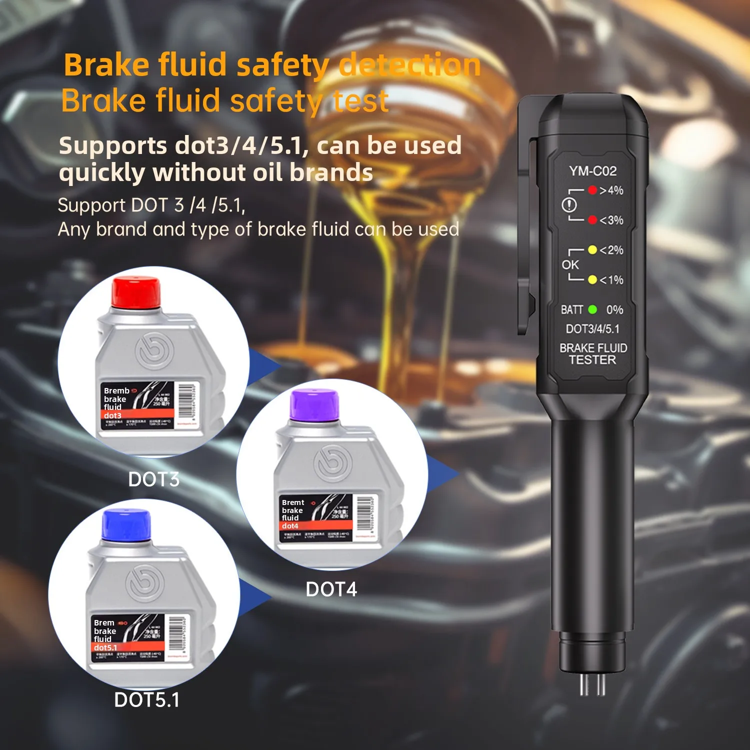 YM-C02 Brake Fluid …