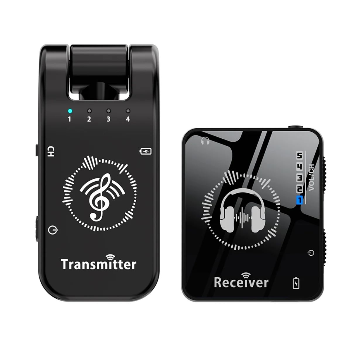 2.4GHz Wireless Earphone Monitor Transmission System Stage Audio Headphone Transmitter and ReceiverJAS