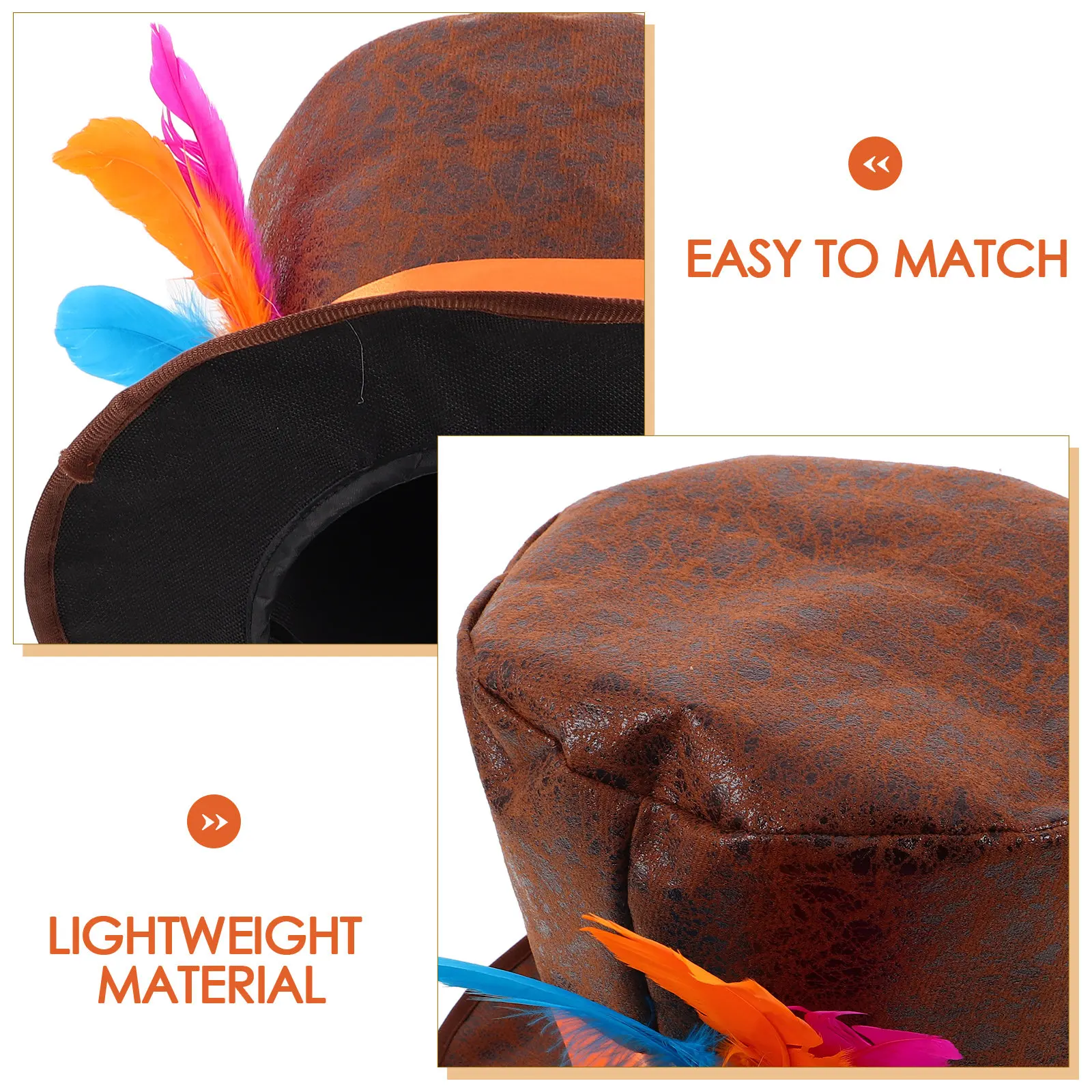 Stylish Small Top Hat for Women Party Costume Headwear Theme Dress Up Accessory Vintage Fascinator Carnival Birthday Event