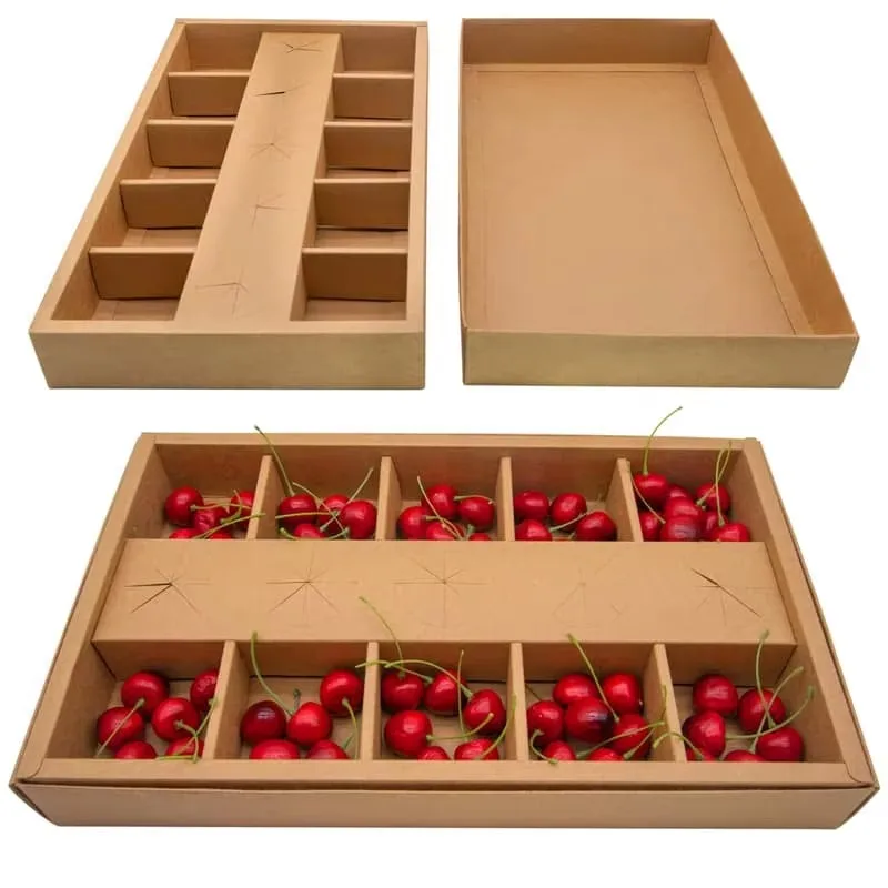 Food Display Box Takeaway Brunch Packaging Grazing Box with Divider Snack Candy White Paper Remove Container Food Box
